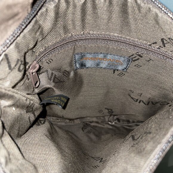 Sharif Vintage Dark Brown Leather Suede & Pony Hair Crossbody Shoulder Bag Purse - Picture 6 of 8